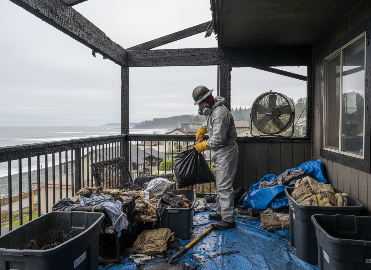 Apartment Fire Cleanup in Seahurst, WA